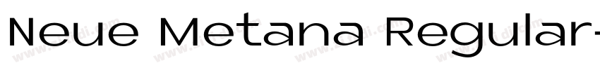 Neue Metana Regular字体转换